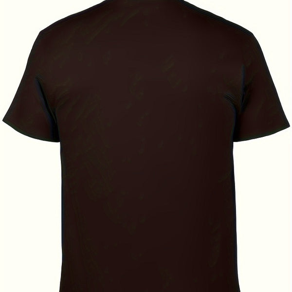 Seagulls Graphic T-Shirt, Crew Neck, Geometric-Pattern, Regular Fit, Knit Fabric, Casual Basics Style, For Men, All-Season Top