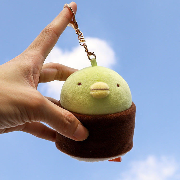 Cartoon Plush Pendant Cute Animal Fried Shrimp Bag Hanging Decoration Keychain