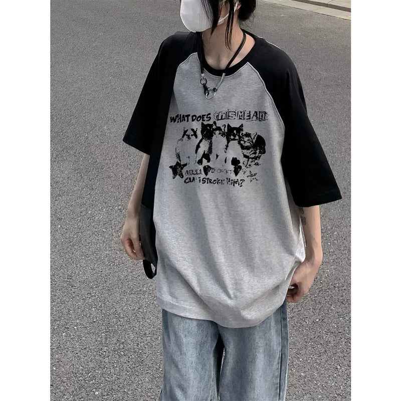 Women's Summer Plus Size Cotton Casual Short-sleeved T-shirt