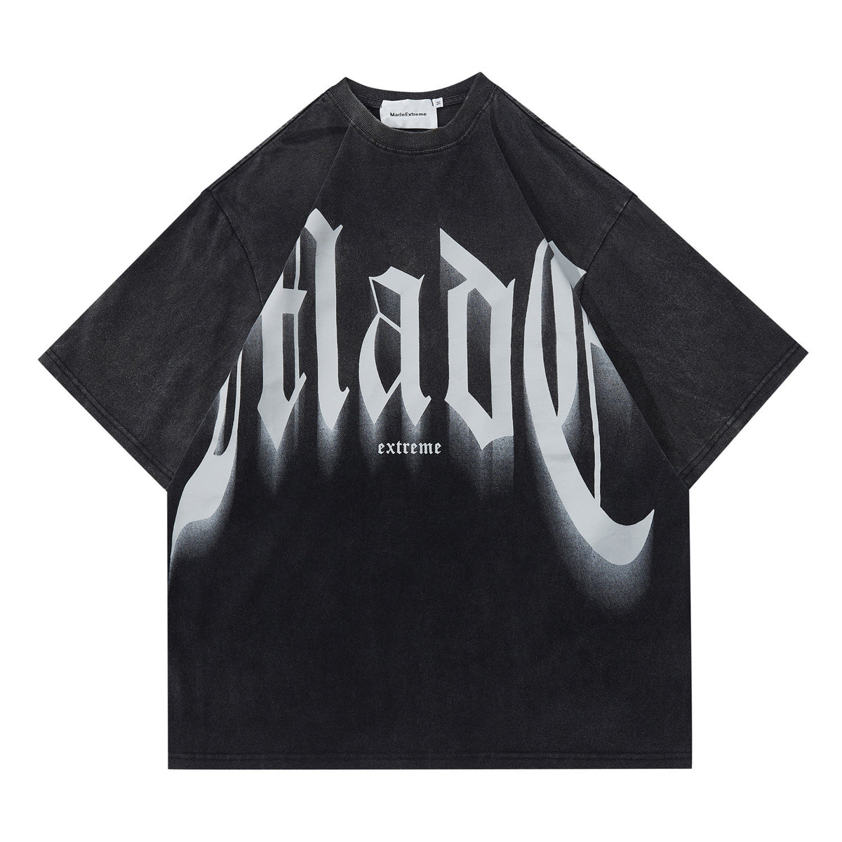 Street Basics Large Letter Print Loose Short Sleeve T-Shirt