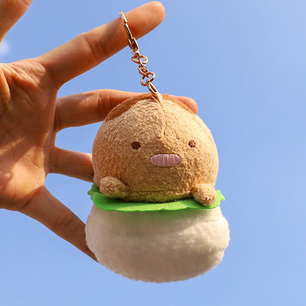 Cartoon Plush Pendant Cute Animal Fried Shrimp Bag Hanging Decoration Keychain