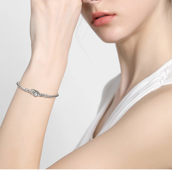 Love Clock Lobster Clasp Gold-plated 925 Sterling Silver Necklace Clasp Bracelet Clasp Diy Accessories Silver Jewelry